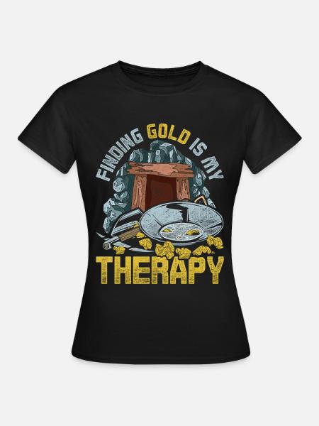 Goldschürfer Goldgräber Goldsucher - Frauen T-Shirt - Schwarz