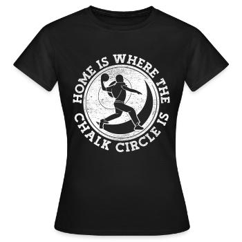 Lancer du poids Lancer du poids - T-shirt Femme - noir - Devant - AI Model Female 172 dark (172cm)