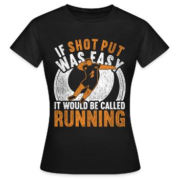 Lancer du poids, Lancer du poids, Lancer du poids - T-shirt Femme - noir - Devant - AI Model Female 172 dark (172cm)