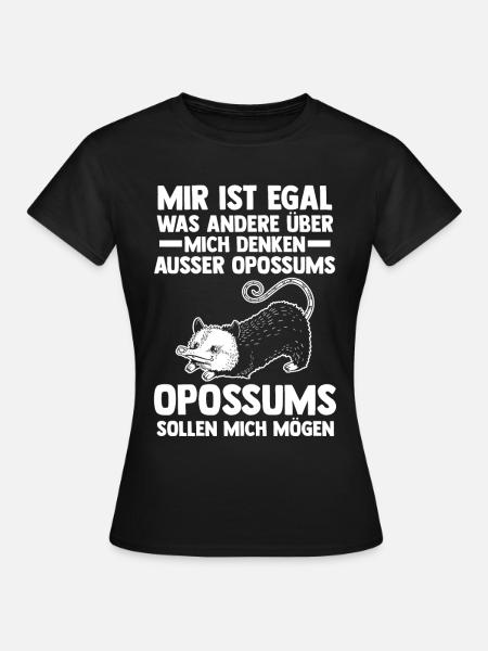 Opossum - Frauen T-Shirt - Schwarz