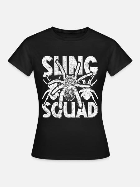 Vogelspinne Sling Squad - Frauen T-Shirt - Schwarz