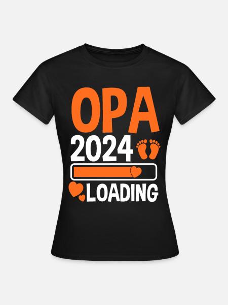 Werdender Opa 2025 - Frauen T-Shirt - Schwarz