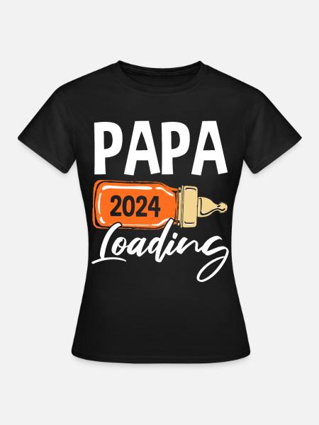 Werdender Papa 2024 - Frauen T-Shirt - Schwarz