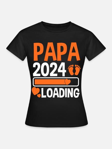Werdender Papa 2025 - Frauen T-Shirt - Schwarz