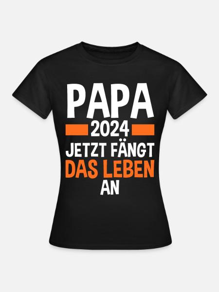 Werdender Papa 2028 - Frauen T-Shirt - Schwarz