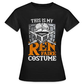 Festival médiéval Marché médiéval - T-shirt Femme - noir - Devant - AI Model Female 172 dark (172cm)