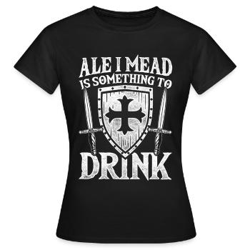 Festival médiéval Marché médiéval - T-shirt Femme - noir - Devant - AI Model Female 172 dark (172cm)