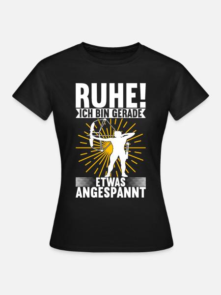 Bogenschießen Bogenschütze - Frauen T-Shirt - Schwarz