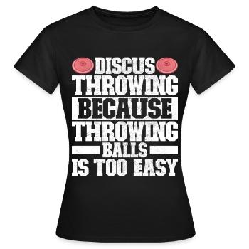 Lanceur de disque Lancer de disque - T-shirt Femme - noir - Devant - AI Model Female 172 dark (172cm)
