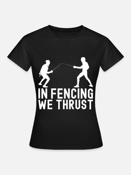 Fechten Fechtsport - Frauen T-Shirt - Schwarz