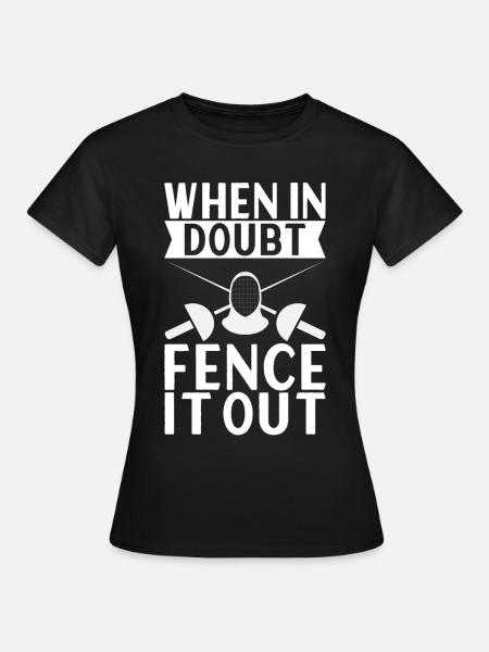 Fechten Fechtsport - Frauen T-Shirt - Schwarz