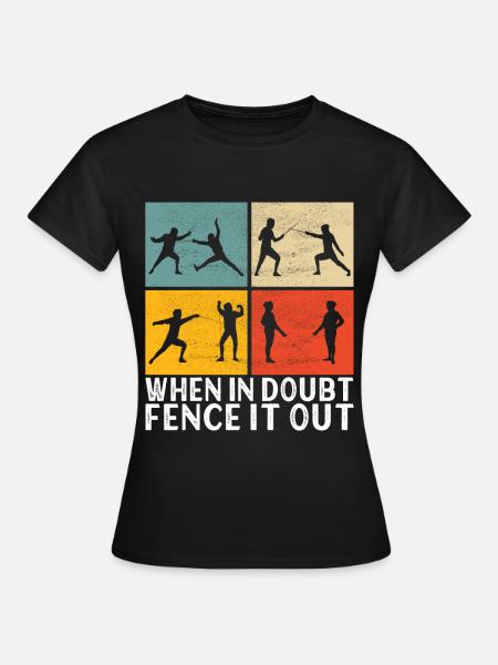 Fechten Fechtsport - Frauen T-Shirt - Schwarz