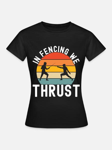 Fechten Fechtsport - Frauen T-Shirt - Schwarz