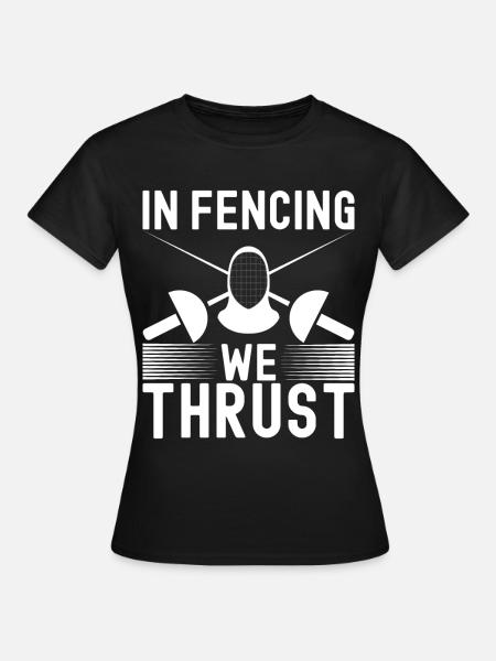 Fechten Fechtsport - Frauen T-Shirt - Schwarz