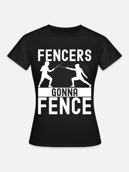 Fechten Fechtsport - Frauen T-Shirt - Schwarz