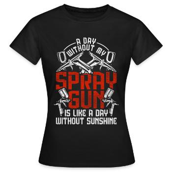 Vehicle Painter Car Painter Painter - Women's T-Shirt - black - Front - AI Model Female 172 dark (172cm)