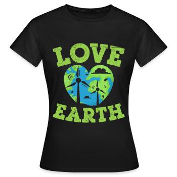 Windkraftanlagentechniker Windmühle Erneuerbare - Frauen T-Shirt - Schwarz - Vorne - AI Model Female 172 dark (172cm)