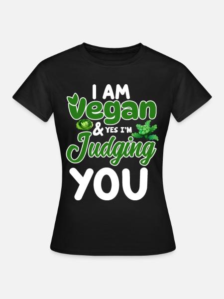 Vegan Veganismus - Frauen T-Shirt - Schwarz