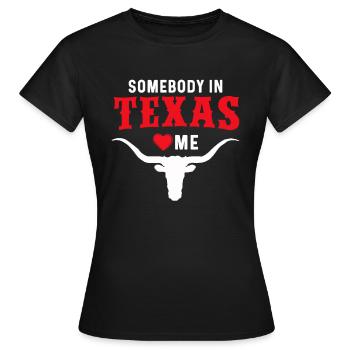Texas - Frauen T-Shirt - Schwarz - Vorne - AI Model Female 172 dark (172cm)