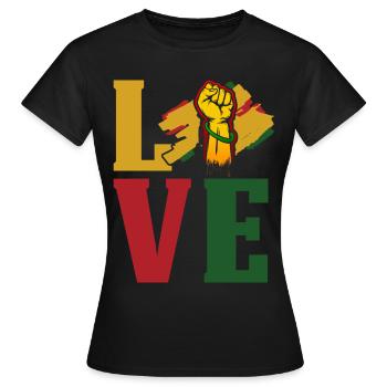 Black History Month Black History - Frauen T-Shirt - Schwarz - Vorne - AI Model Female 172 dark (172cm)