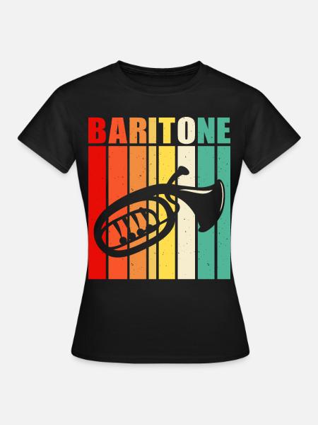 Bariton Baritonist - Frauen T-Shirt - Schwarz