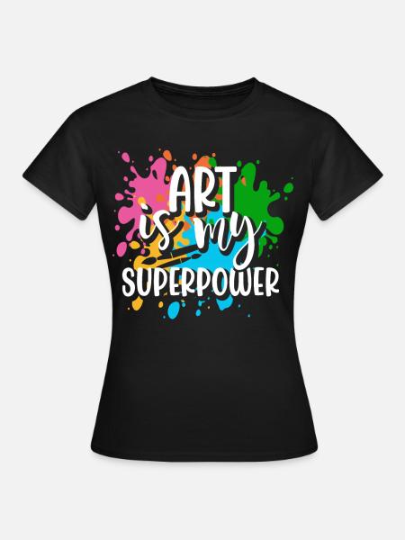 Künstler - Frauen T-Shirt - Schwarz