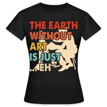 Artiste - T-shirt Femme - noir - Devant - AI Model Female 172 dark (172cm)