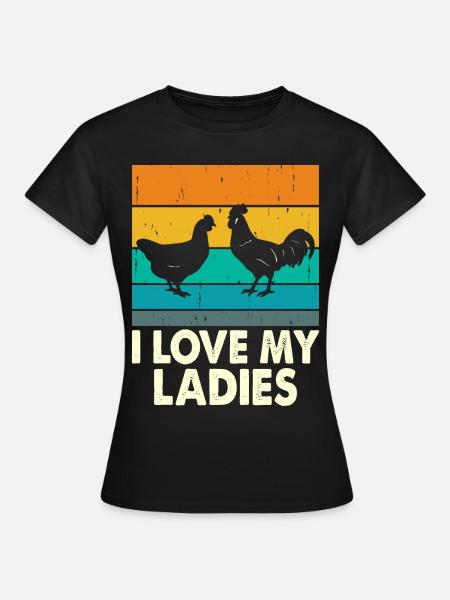 Hühner - Frauen T-Shirt - Schwarz