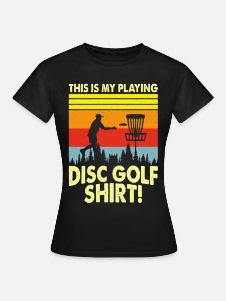 Discgolf Disc Golf - Frauen T-Shirt - Schwarz