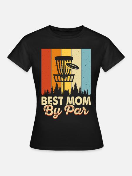 Discgolf Disc Golf - Dame-T-shirt - sort