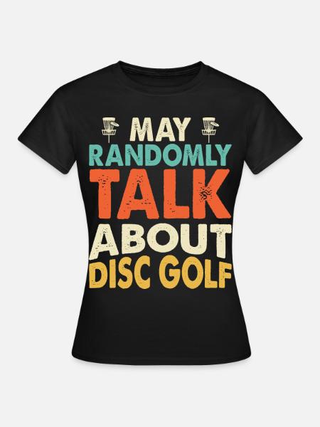Discgolf Disc Golf - Frauen T-Shirt - Schwarz