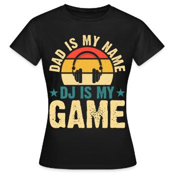 Disc-jockey - T-shirt Femme - noir - Devant - AI Model Female 172 dark (172cm)
