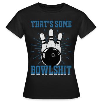 Bowling - Frauen T-Shirt - Schwarz - Vorne - AI Model Female 172 dark (172cm)