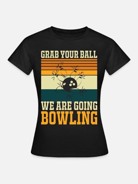 Bowling - Frauen T-Shirt - Schwarz