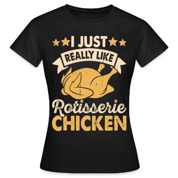 Chickens Chicken - Women's T-Shirt - black - Front - AI Model Female 172 dark (172cm)