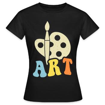 Artiste - T-shirt Femme - noir - Devant - AI Model Female 172 dark (172cm)