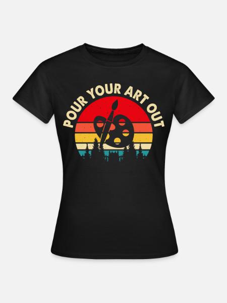 Künstler - Frauen T-Shirt - Schwarz