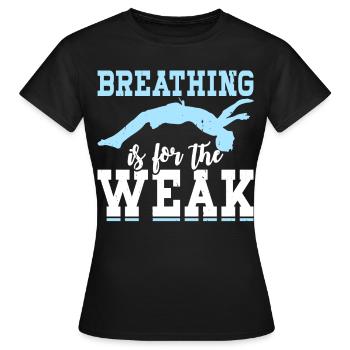Flotteur de natation - T-shirt Femme - noir - Devant - AI Model Female 172 dark (172cm)