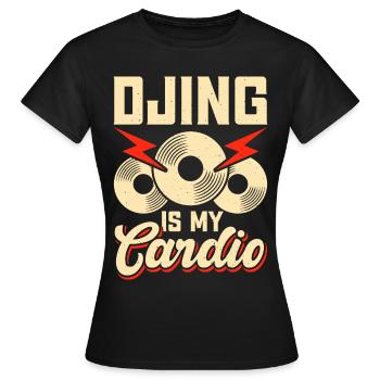 Dj Djing - Frauen T-Shirt - Schwarz - Vorne - AI Model Female 172 dark (172cm)