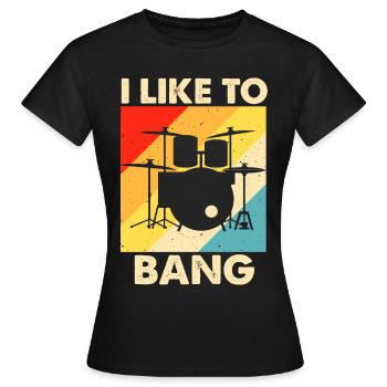 Batterie Batteur Batteur - T-shirt Femme - noir - Devant - AI Model Female 172 dark (172cm)