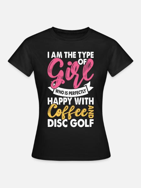 Discgolf Disc Golf - Frauen T-Shirt - Schwarz