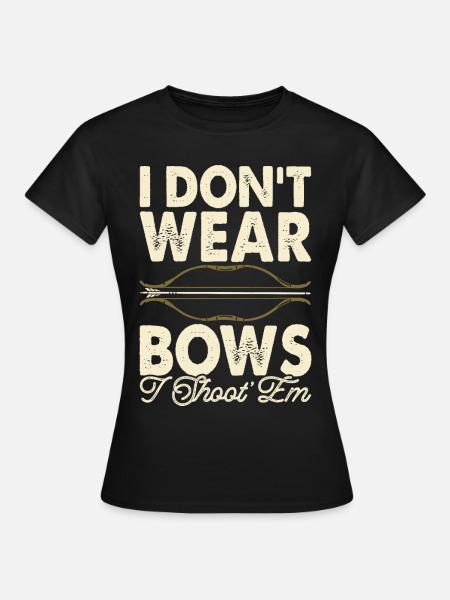 Bogenschütze Bogenschießen - Frauen T-Shirt - Schwarz
