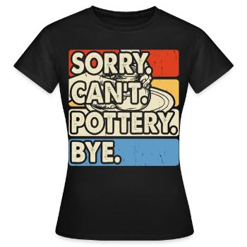 Poterie Poterie Poterie - T-shirt Femme - noir - Devant - AI Model Female 172 dark (172cm)