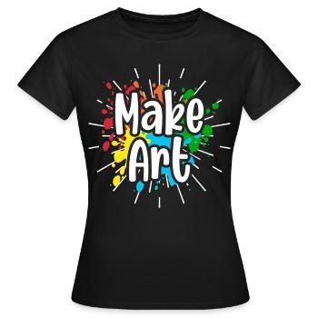 Artiste - T-shirt Femme - noir - Devant - AI Model Female 172 dark (172cm)