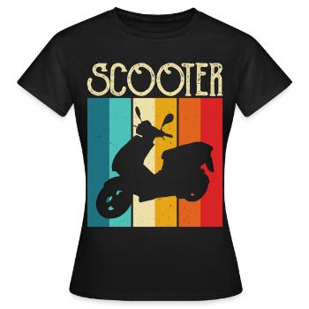 Scooter Scooter Rider Scooter - T-shirt Femme - noir - Devant - AI Model Female 172 dark (172cm)