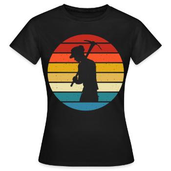 Mining - Women's T-Shirt - black - Front - AI Model Female 172 dark (172cm)