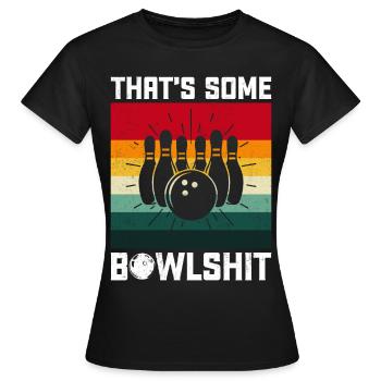 Bowling - Frauen T-Shirt - Schwarz - Vorne - AI Model Female 172 dark (172cm)