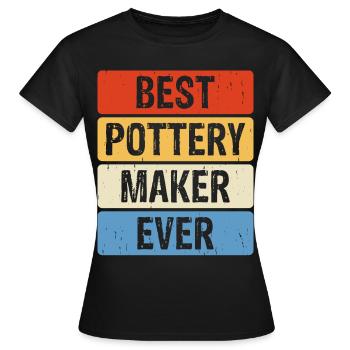 Poterie Poterie Poterie - T-shirt Femme - noir - Devant - AI Model Female 172 dark (172cm)