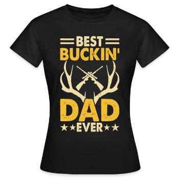 Hunt Hunter Daddy Fête des pères - T-shirt Femme - noir - Devant - AI Model Female 172 dark (172cm)