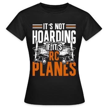 Maquettes d’avions - T-shirt Femme - noir - Devant - AI Model Female 172 dark (172cm)